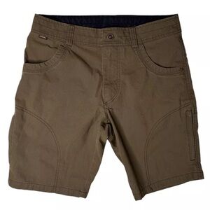 Mens Kuhl Ramblr Cargo Utility Shorts Vintage Patina Dye 32 Brown Outdoor Hiking